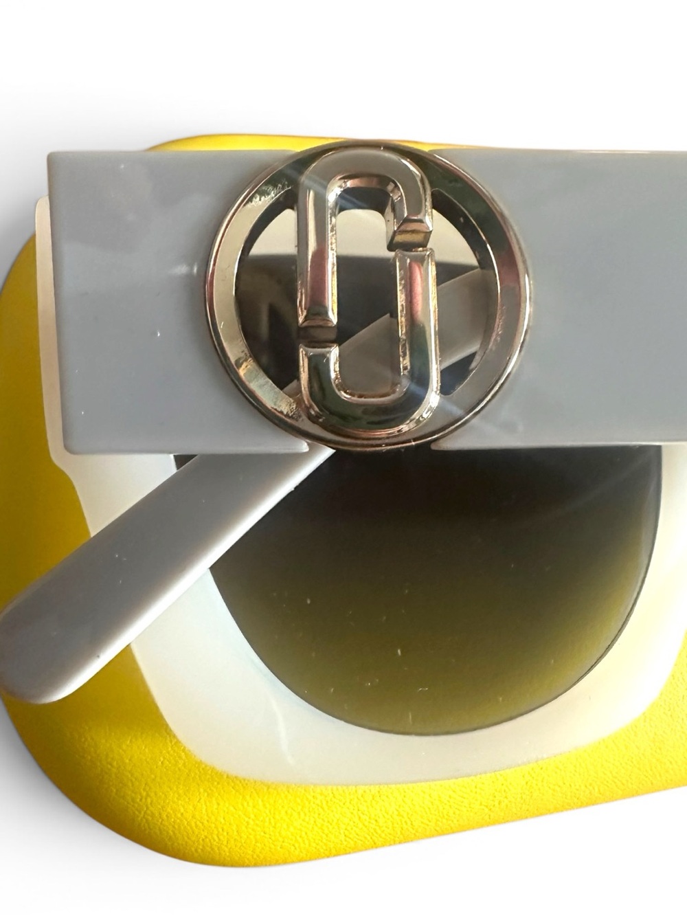 Marc Jacobs MARC 687/S White Geometric Sunglasses w/ Case SZJ/9O - Picture 4 of 9